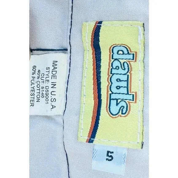 🕶️ Vintage Dawls Snap Skirt White Midi – Snap Closure USA Made sz 5 Nylon y2k - Picture 4 of 4